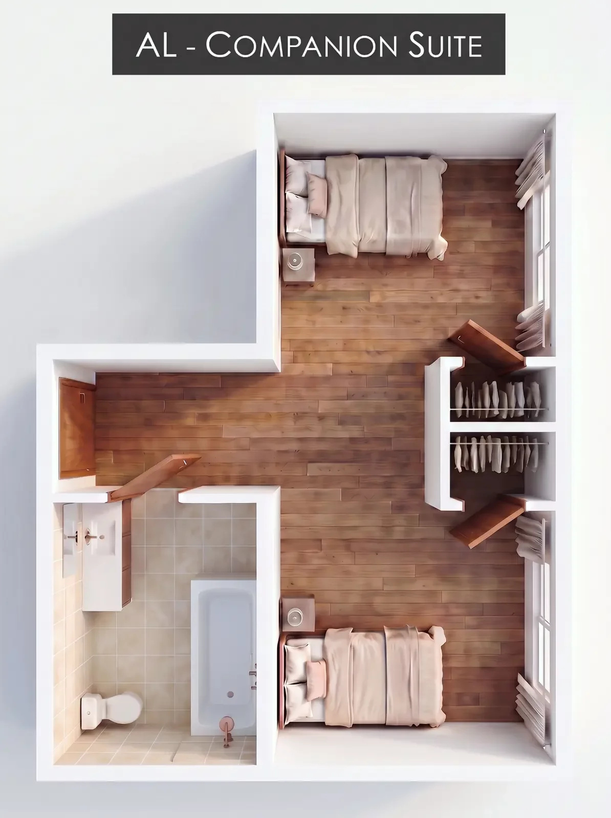 Assisted Living Companion Suite floor plan